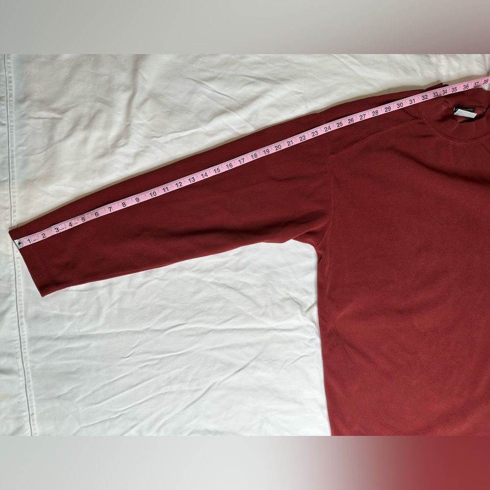 Columbia XXL Men’s Crewneck Fleece Pullover Brick Red Soft Lightweight Warm - Picture 6 of 9